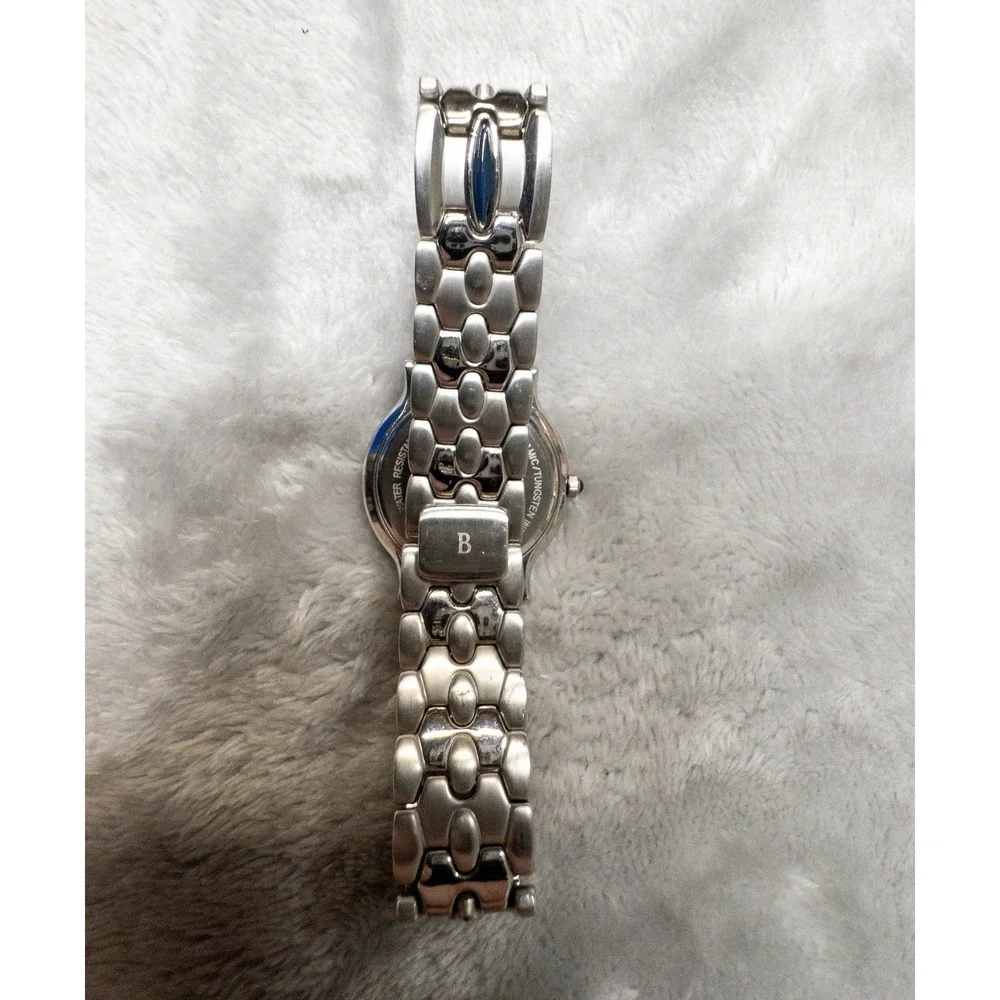Vintage Bulova Millennia Ceramic 25mm Womens Silver Watch New Battery